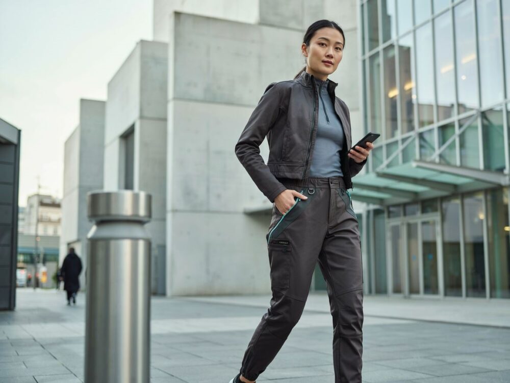 spodnie techwear damskie czarne