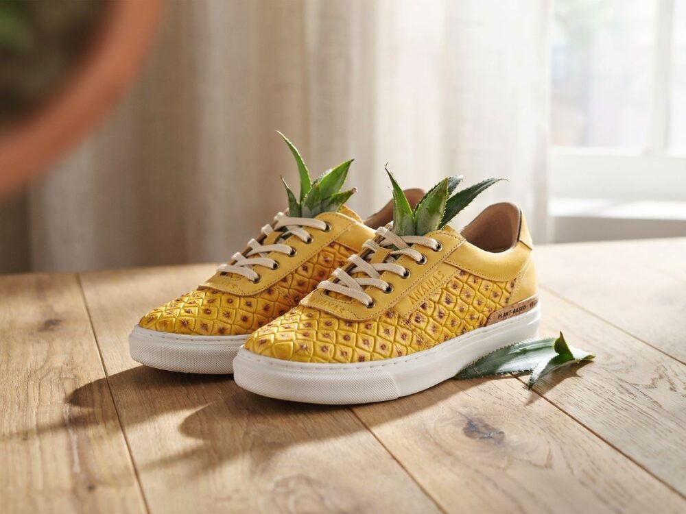wegańskie buty z owocowego materiału